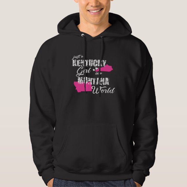 Funny Gifts Kentucky Shirt Just a Kentucky girl in Hoodie (Framsida)