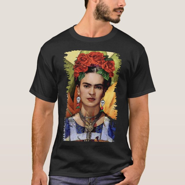 Funny Gifts Women Womens Frida Kahlo Plus Storlek  T Shirt (Framsida)