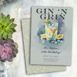 Funny Gin i Flina Cocktail Party 30års födelsedag Inbjudningar<br><div class="desc">En lustig inbjudan till 30års födelsedag-partiet för kvinnor med en vattenfärgsmålning av ett gin-glas och titeln "Gin 'n' Flin". Hela designen är en lek på en gin flaska-etikett. En humoristisk inbjudan för en kvinna på hennes trettioårsdag som firar med en cocktails-timma-födelsedag, en cocktails party.. eller kanske någon vars favoritcocktail inkluderar...</div>