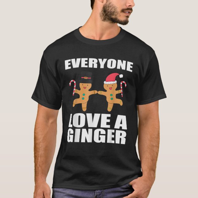 Funny Ginger Redhead Christmas Humor Family Matchi T Shirt (Framsida)