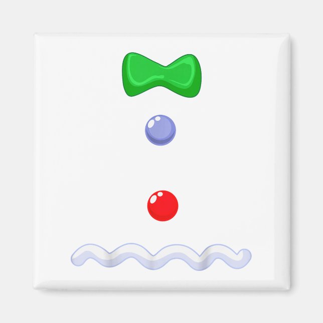 Funny Gingerbread Man Christmas Costume  Magnet (Framsidan)