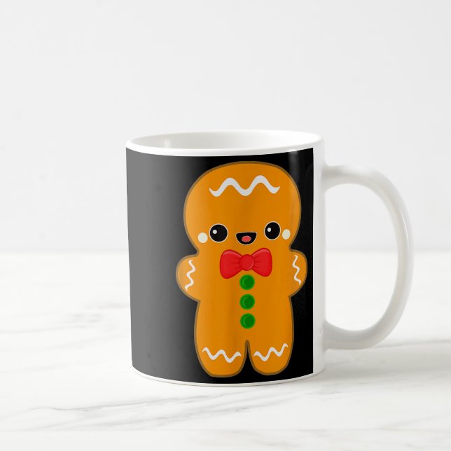 Funny Gingerbread Man Christmas Men Women Adult Yo Kaffemugg (Höger)