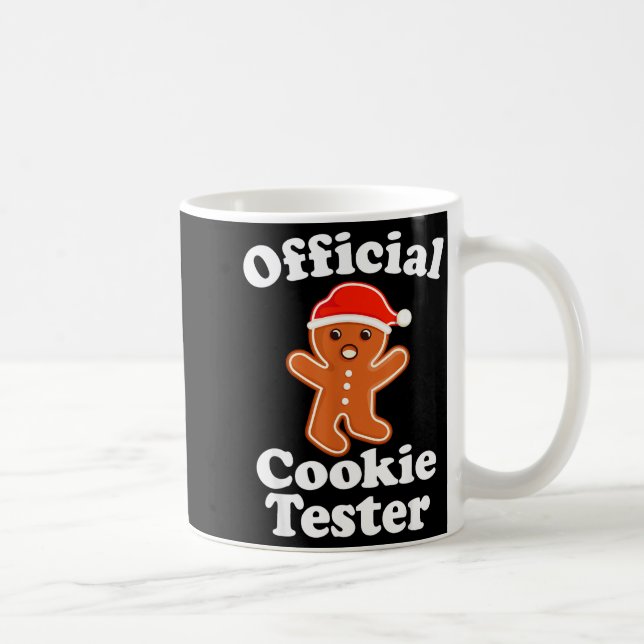 Funny Gingerbread Man Cookie Tester Christmas  Kaffemugg (Höger)