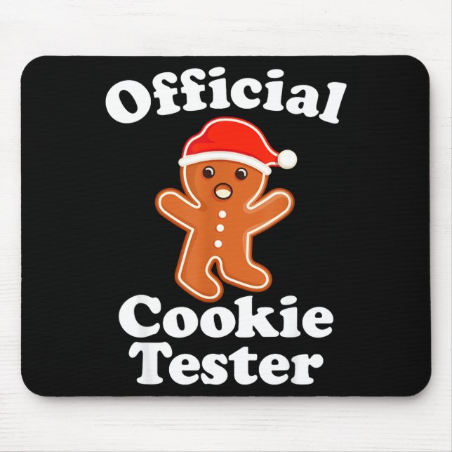 Funny Gingerbread Man Cookie Tester Christmas  Musmatta (Framsidan)
