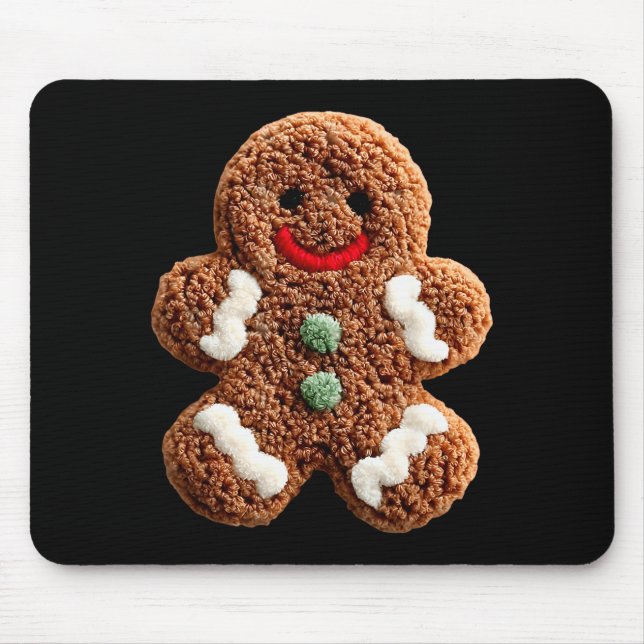 Funny Gingerbread Man Crochet Christmas Xmas Pajam Musmatta (Framsidan)