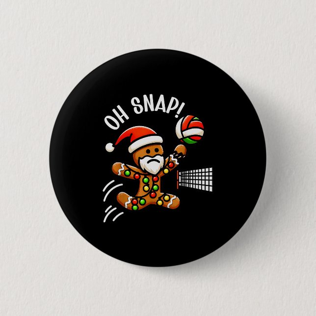 Funny Gingerbread Man Pajamas &amp; Pjs Xmas Holid Knapp (Framsida)