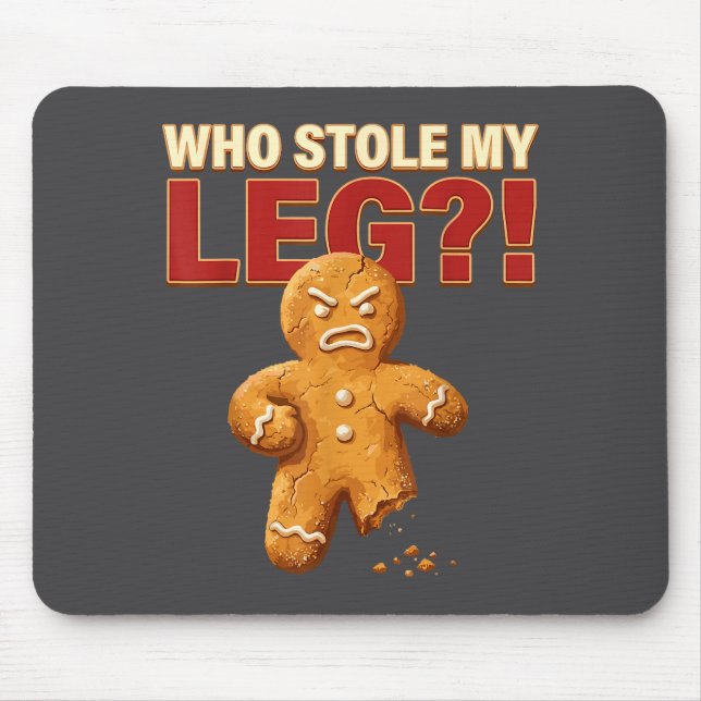 Funny Gingerbread Pun Cookies Who Stole My Leg Coo Musmatta (Framsidan)