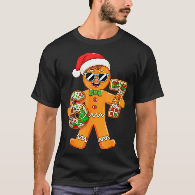 Funny Gingerbread Six Seven 67 Gingerbread Man Xma T Shirt (Framsida)