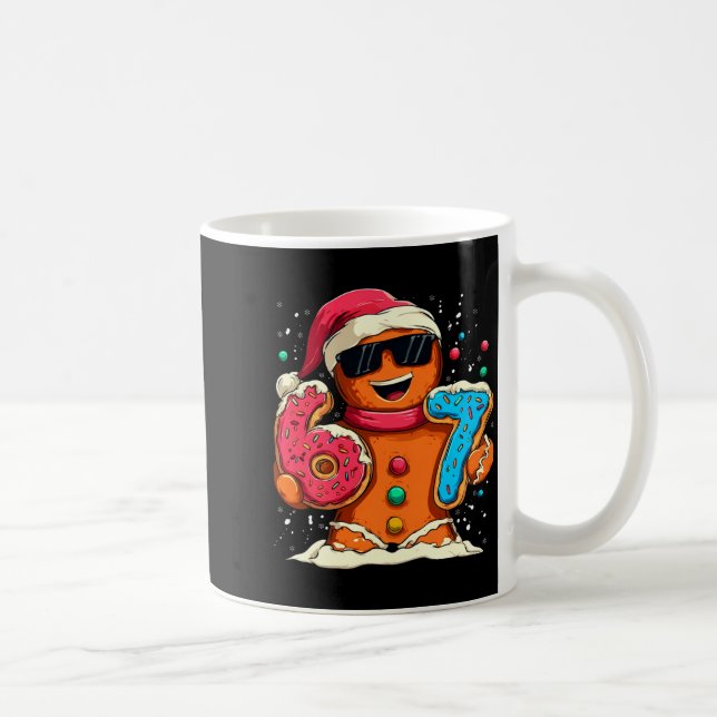 Funny Gingerbread Six Seven 67 Ice Cream Drip Chri Kaffemugg (Höger)