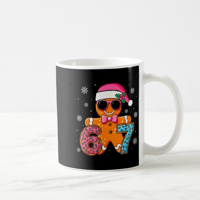 Funny Gingerbread Six Seven 67 Ice Cream Drip Chri Kaffemugg (Höger)