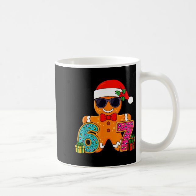 Funny Gingerbread Six Seven 67 Ice Cream Drip Chri Kaffemugg (Höger)
