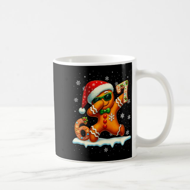 Funny Gingerbread Six Seven 67 Ice Cream Drip Chri Kaffemugg (Höger)