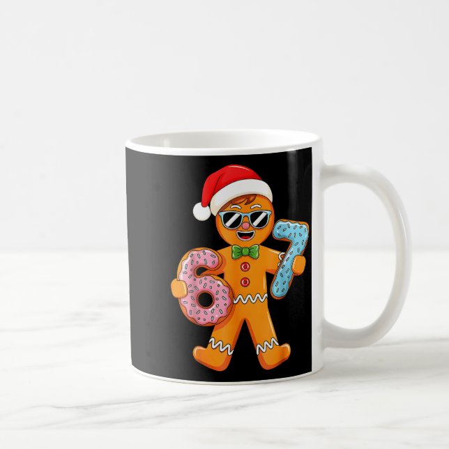 Funny Gingerbread Six Seven 67 Ice Cream Drip Chri Kaffemugg (Höger)