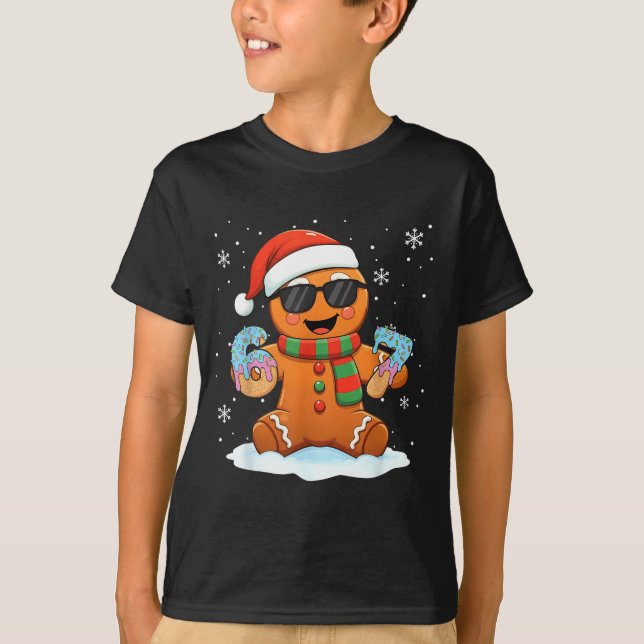 Funny Gingerbread Six Seven 67 Ice Cream Drip Chri T Shirt (Framsida)