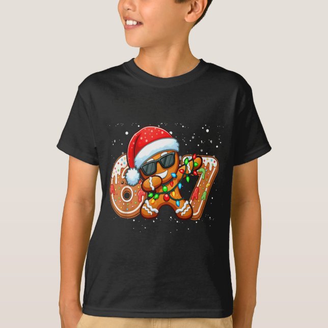 Funny Gingerbread Six Seven 67 Ice Cream Drip Chri T Shirt (Framsida)