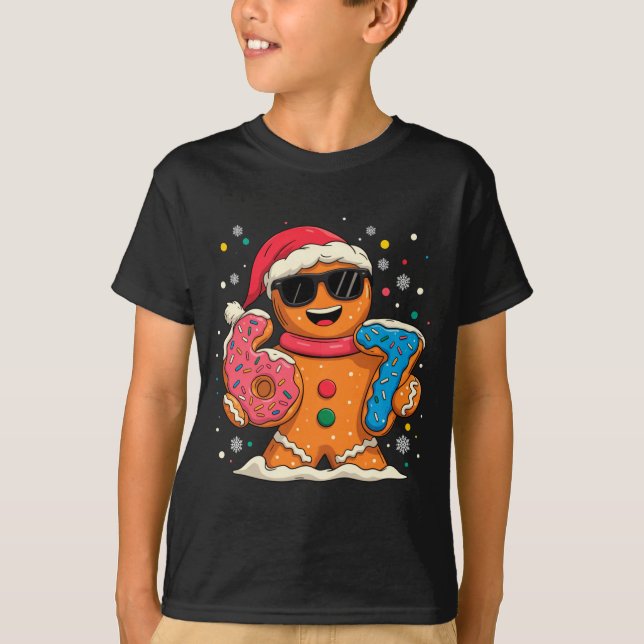 Funny Gingerbread Six Seven 67 Ice Cream Drip Chri T Shirt (Framsida)