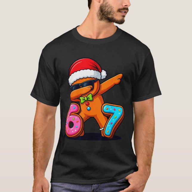 Funny Gingerbread Six Seven 67 Ice Cream Drip Chri T Shirt (Framsida)