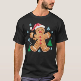 Funny Gingerbröd Julgran T-Shirt - Unisex