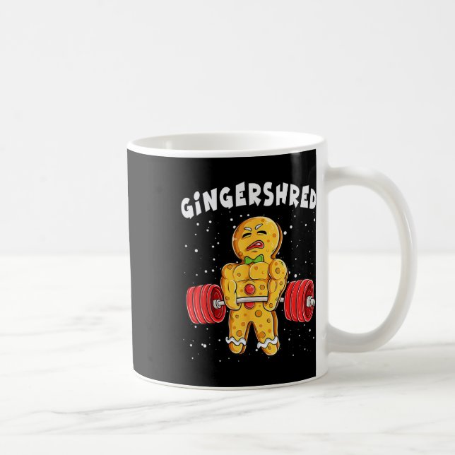 Funny Gingertea Julafton Deadlift Tee Uni-vuxnas Kaffemugg (Höger)