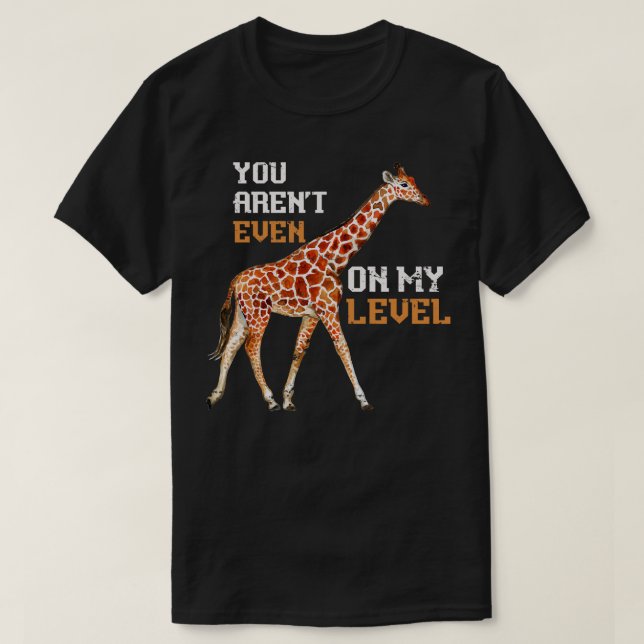 Funny Giraffe Älskare Gift Giraffe 1 T Shirt (Design framsida)