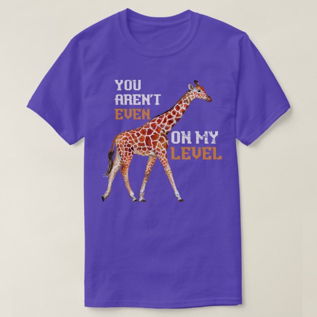 Funny Giraffe Älskare Gift Giraffe 1 T Shirt (Design framsida)
