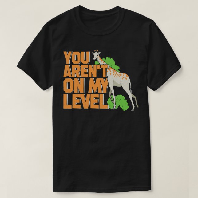 Funny Giraffe Animal Keeper Gift T Shirt (Design framsida)