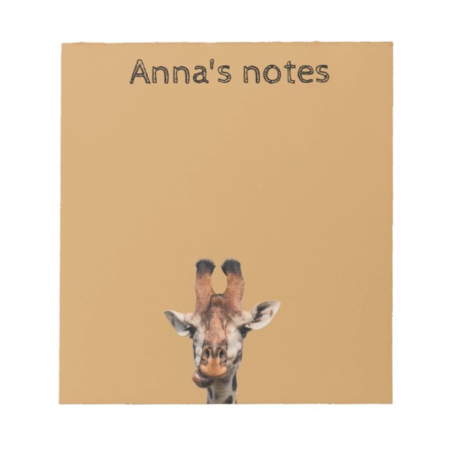 Funny giraffe anteckningsblock (Framsida)