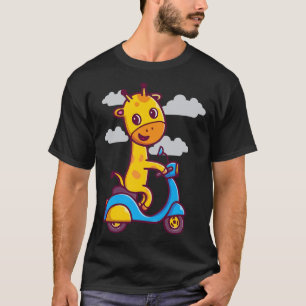 Funny Giraffe Art Loely Cute Animal Manar Women Bo T Shirt