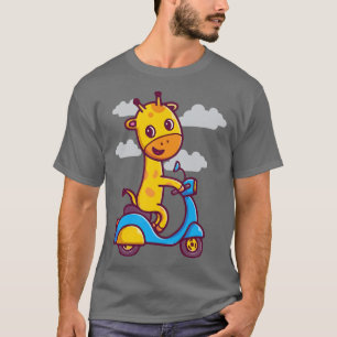 Funny Giraffe Art Loely Cute Animal Manar Women Bo T Shirt