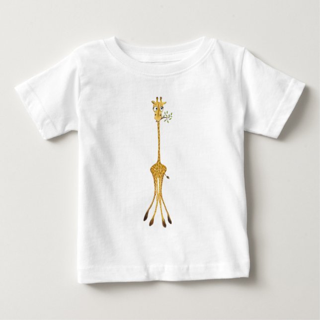 Funny Giraffe Baby T-Shirt (Framsida)