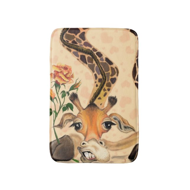 Funny Giraffe Bath Mat Badrumsmatta (Framsidan (Vertikal))