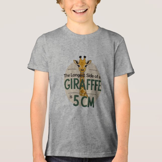 Funny Giraffe Fact T-Shirt (Framsida)