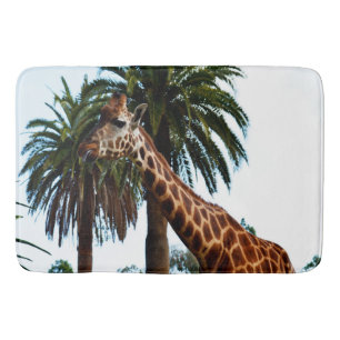 Funny Giraffe Ge A Raspberry Badrumsmatta
