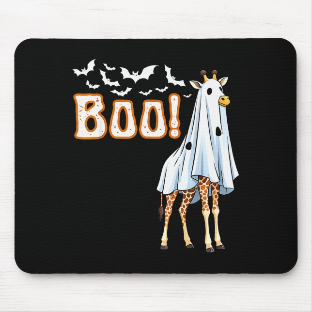 Funny Giraffe Ghost Boo Shirt Cute Animal Hallowee Musmatta (Framsidan)