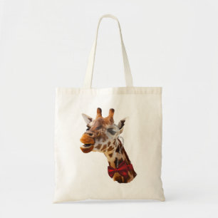 Funny Giraffe med Bowtie och Monocle Tygkasse