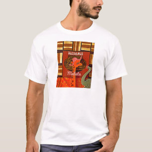 Funny Giraffe med coola text Hakuna Matata Tee Shirt