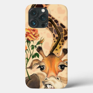 Funny Giraffe med Ro iphone case