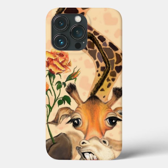 Funny Giraffe med Ro iphone case (Baksida)