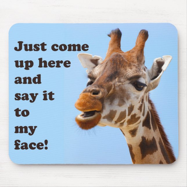 Funny Giraffe Mousepad Musmatta (Framsidan)