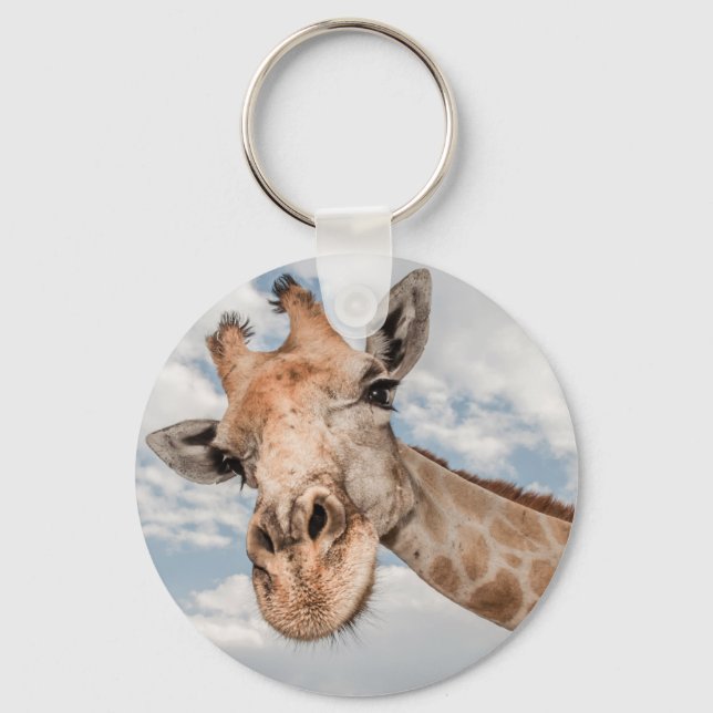 Funny Giraffe Nyckelring (Framsida)