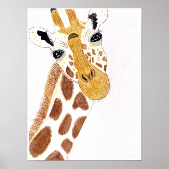 Funny Giraffe Poster (Framsidan)