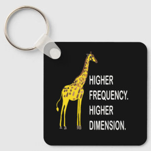Funny Giraffe Pun Nyckelring