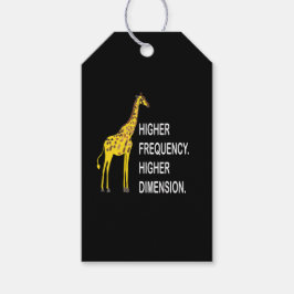 Funny Giraffe Pun Presentetikett