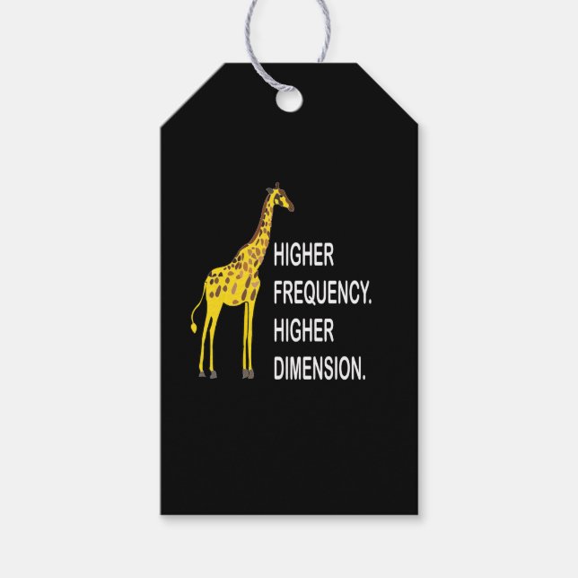 Funny Giraffe Pun Presentetikett (Framsidan)