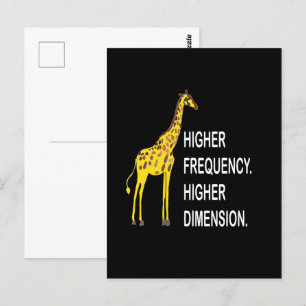 Funny Giraffe Pun Vykort