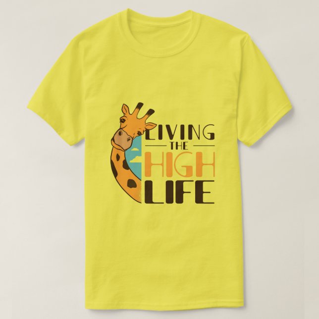 Funny Giraffe Quote T Shirt (Design framsida)