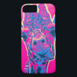 Funny Giraffe Sticking out Hans Tunga<br><div class="desc">En rolig gåva från en söt giraffe - som håller ut hans tunga! Funky glad nybörjare färg av rosa och blått. Har en roligt på 60-talet så känns det för den.</div>