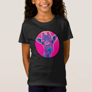 Funny Giraffe Sticking out Hans Tunga Tee Shirt