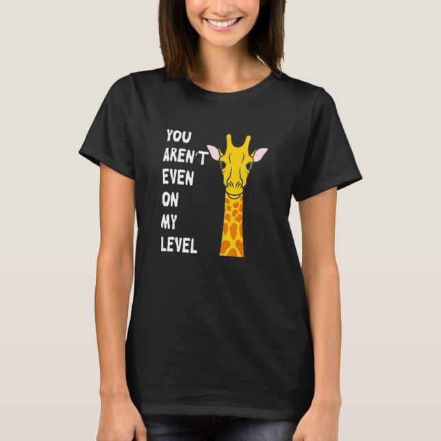 Funny Giraffe T Shirt (Framsida)