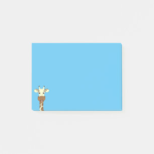 Funny giraffe tecknad-barn post-it block